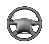 Funda Volante para Nissan para Almera para N16 para X-Trail para T30 para Terrano 2 2000 2001 2002 2003 Funda para Volante Coche Accesorios Interiores Coche Negro Cubierta Volante(Black)