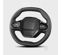 Funda Volante para Peugeot E-208 (2020) 508 208 (2019) 3008 4008 Y 5008 (2016-2019) Kit Bricolaje Funda Volante Piel Sintética Cosida A Mano(Red Blue Thread)