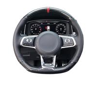 Funda Volante para VW para Golf R para MK7 para Golf 7 para GTI para Polo para Scirocco 2015 2016 Funda para Volante De Coche Cubierta Volante(Style 1)