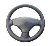 Funda Volante Piel Sintética Cosida A Mano A Medida para Peugeot 206 1998-2005 206 SW 2003-2005 Respirable(Red Thread)