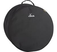 Funda XDrum para Bombo Grande, acolchada, negra, 26 x 12 pulgadas | Fibra sintética hidrófuga, material anti-desgarro, acolchado amplio, cremallera resistente, asa de transporte, color negro.