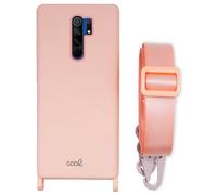Funda Xiaomi Redmi 9 con correa rosa - COOL