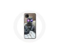 Funda Xiaomi Redmi 9C Gato con Gafas de vista violetas
