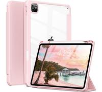 Funda XiHAMA compatible con iPad Pro de 12,9 pulgadas, 2022/2021/2020/2018, funda protectora híbrida transparente con soporte para lápiz,