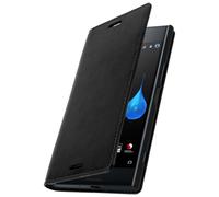 Funda Xperia Xz Prima Carcasa Solapa Cartera Cuero Negro - Función Soporte