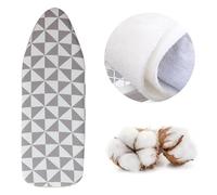 Funda y almohadilla para tabla de planchar, tamaño estándar, acolchado grueso, resistente a quemaduras y manchas, se adapta a tablas de 35 x 12 a 43 x 16 pulgadas