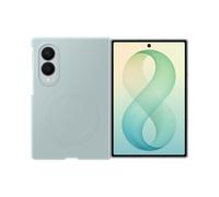 Funda y estuche para teléfono móvil Samsung Pack 2-en-1 de silicona magnética Pistacho + Filtro antirreflejo Transparente para Galaxy Z Fold