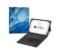 FUNDA Y TECLADO 9.6´´ SUBBLIM MARMOL AZUL