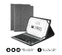 SUBBLIM KEYTAB Pro Bluetooth Grey Funda con Teclado para Tablet DE 10.1'' BATERÍA 420MAH