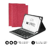 Subblim Funda con teclado Keytab Pro Bluetooth para tablet 10,1" Roja