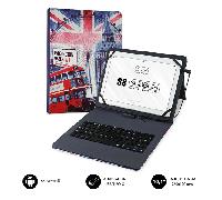 Subblim funda con teclado micro usb - usb c keytab usb 10,1' england