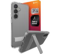 Funda ZAGG Crystal Palace Samsung Galaxy S25 con soporte - Transparente, 13ft protección, anti-amarilleo