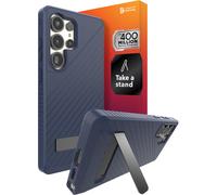 Funda ZAGG Denali para Samsung Galaxy S25 Ultra con soporte - Protección de 16ft, Infusión de grafeno, Compatible con carga inalámbrica