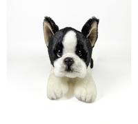 FUNDACIÓN BOCALAN - Peluche Boston Terrier Tumbado 25cm - + 0 Meses (DeQube 939D00292)