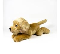 FUNDACIÓN BOCALAN - Peluche Labrador Canela Tumbado 25cm - + 0 Meses (DeQube 939D00285)