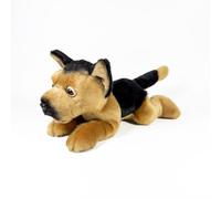 FUNDACIÓN BOCALAN - Peluche Pastor Alemán Tumbado 25cm - + 0 Meses (DeQube 939D00290)