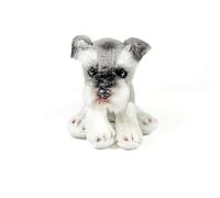 FUNDACIÓN BOCALAN - Peluche Schnauzer Sentado 12cm - + 0 Meses (DeQube 939D00257)