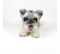 FUNDACIÓN BOCALAN - Peluche Schnauzer Tumbado 25cm - + 0 Meses (DeQube 939D00288)