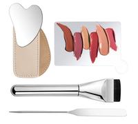 Fundación de maquillaje: mezcladora cosmética de 15.91 pulgadas para acero inoxidable 4x ergonómico, incluso una aplicación para sombras de ojos, mezcla con mezcladores de maquillaje para madre,