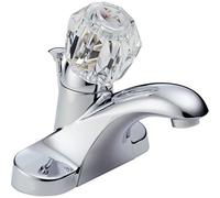 Fundaciones Delta B512LF único mango Centerset baño grifo, cromado