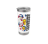 Fundador Daddy Arte abstracto Minimalista USA Historia americana Vaso térmico de acero inoxidable de doble pared