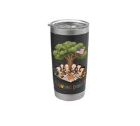 Fundadores Daddies Historia Americana 4 de julio Vaso térmico de acero inoxidable de doble pared