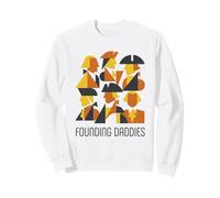 Fundadores Papis Abstracto Geométrico Historia Americana Sudadera