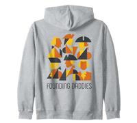 Fundadores Papis Abstracto Geométrico Historia Americana Sudadera con Capucha