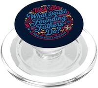 Fundadores Revolución USA 250 Patriot PopSockets PopGrip para MagSafe