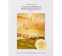 Fundamental method of mathematical economics (COLLEGE IE (REPRINTS))