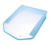 Fundamentos Carpeta expansible, Carpeta de Archivo de plástico expandible Tipo sobre A4 con Cierre a presión y Ranura for Tarjetas, Color Azul