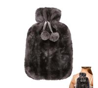 Fundas aisladas para botellas de agua caliente | Funda de felpa sintética para 2 litros (2000 ml), paño para botella de agua caliente que ayuda a aliviar dolores musculares, calambres menstruales de 6