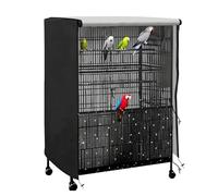 Fundas ajustables para jaulas de pájaros para la noche, impermeable, suave, cubierta protectora para periquitos, periquitos, canarios, interiores y exteriores, hogar, jardín, anidación, dormir