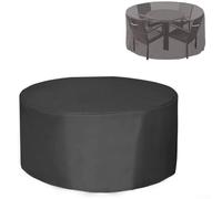 Fundas ajustables para muebles de exterior, diseño redondo para mesas y sillas con características impermeables (227 x 100 cm)