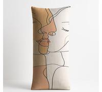 Fundas Almohada 30x90cm Beso Impermeable Lino Funda Cojine Abstracto Tacto Muy Suave Doble Cara Impresión Body Pillow Covers para Regalo Mujer Sofa Cama Jardín Banco Moderno Decoracion Hogar KDZT-5663