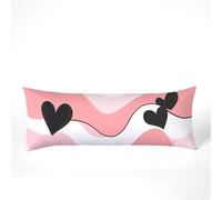 Fundas Almohada 40x145cm, Funda de Almohada Amar Cojines Ola Cojines Cama Impermeable Terciopelo Almohadas Doble Cara Impresión con Cremallera Invisible para Sofá Hogar Decor, Regalo Mujer, Model1286