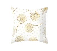 Fundas Almohadas Suave Y Cómodo Fundas para Cojines 40Cm X 40Cm Paquete De 2 Fundas De Cojín Hojas Doradas Microfibra con Cierre