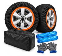 Fundas Anti-Patinaje Coche EN 16662-1 Legal toda Europa Montaje 4 Pasos Carreteras Secundarias Confort Fits R12 a R22