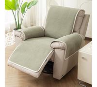 Fundas Antideslizantes Sillones Reclinables de 63 x 200 cm, Funda Suave de una Sola Pieza para Sofá con Banda Elástica, Protector de Muebles para Perros, Gatos y Otras Mascotas(Green,63x200cm)