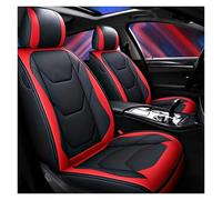 Fundas asiento coche 1 Juego De Fundas De Cuero Para Asientos Coche Para Chevy Para Sonic Para Spark Para Equinox Para Malibu Accesorios Interiores Universales Juego Fundas(Red Black)