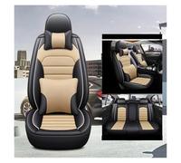 Fundas asiento coche Funda De Asiento De Automóvil De Estilo Universal 3D Para Cadillac CTS ATS CT6 XTS Para Escalade XT5 SRX DTS Accesorios Interiores Juego Fundas(beige negro,Luxury)