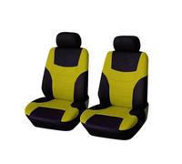 Fundas asiento coche Funda Protectora De Tela Para Asientos Coche Para Skoda Para Yeti Para Combi Para Karoq Para Kodiaq Protector asiento coche(2Seats-yellow)