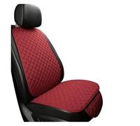 Fundas asiento coche Funda protectora universal de lino para asientos coche, delantera, trasera y respaldo. Cojín verano para sedán, SUV camioneta Protector asiento coche(Red 1 seats)