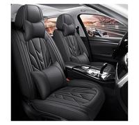 Fundas asiento coche Funda Universal Para Asientos Coche Cobertura Total Para Mitsubishi Para Outlander Para ASX Para Eclipse Para Lancer Juego Fundas(Black+Pillow)