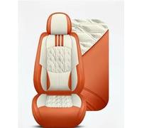 Fundas asiento coche Fundas De Cuero Para Asientos Delanteros De Coche Para Hyundai Para Accent Para Ioniq Para Solaris Para Santa Fe Juego Fundas(Beige Orange Front)