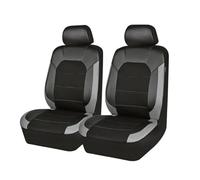 Fundas asiento coche Fundas De Cuero PU+tela Para Asientos Coches Para Jaguar E-Pace F-Pace F-Type XE XF XJ6 XJ8 XJL XK XK8 XKR X-Type I-pace S-Type Juego Fundas(4Pcs-grey)