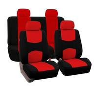 Fundas asiento coche Fundas De Poliéster Para Asientos De Coche 5 Plazas Para Toyota Para Avalon Para Avensis Para Allion Para Auris Para Crown Para RAV4 Juego Fundas(Rojo)