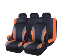 Fundas asiento coche Fundas Universales De Poliéster Para Asientos De Coche Con Respaldo Trasero Abatible Se Adaptan A La Mayoría Coches, SUV Camionetas Juego Fundas(Orange 5)