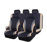 Fundas asiento coche Fundas Universales De Poliéster Para Asientos De Coche Con Respaldo Trasero Abatible Se Adaptan A La Mayoría Coches, SUV Camionetas Juego Fundas(Beige 5)