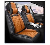 Fundas Asiento Coche Para Chevy Para Captiva Para Sonic Para Sail | Para Trax para Aveo para Camaro para Equinox para Cruze cubierta asiento coche cuero(Black Orange,LUXUry)